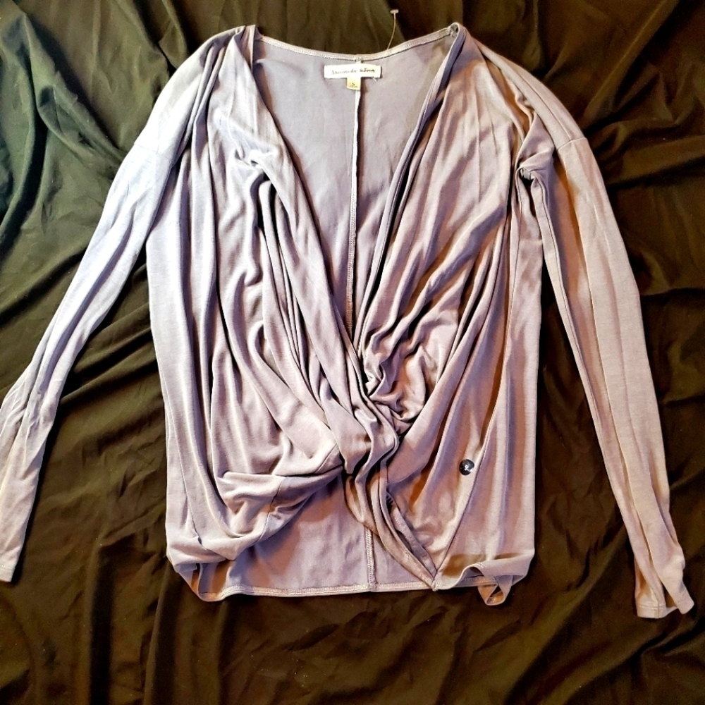 NWOT Abercrombie & Finch Blue Top Size small